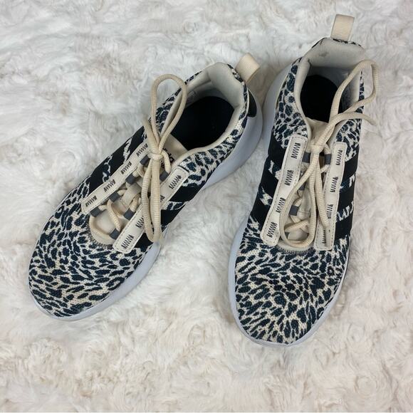 Adidas Cheetah Print Cloudfoam Running Shoes Sneaker Women's Size 8 Men's Size 7 - Picture 3 of 11